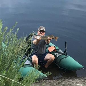 Kayaking at CDA River RV, Riverfront Campground